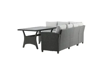 Bentwood Loungesofa 5-sits - Sort/Grå - Havemøbler - Loungemøbler - Sofagrupper udendørs