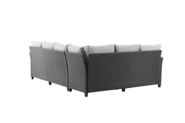 Bentwood Loungesofa 5-sits - Sort/Grå - Havemøbler - Loungemøbler - Sofagrupper udendørs
