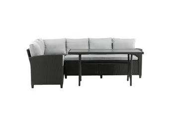 Bentwood Loungesofa 5-sits - Sort/Grå - Havemøbler - Loungemøbler - Sofagrupper udendørs