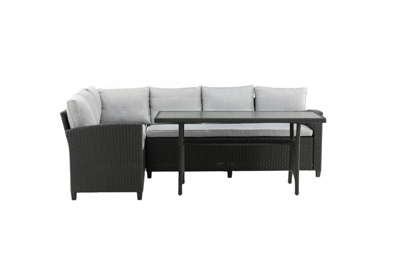 Bentwood Loungesofa 5-sits, Sort/Grå