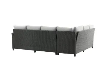 Bentwood Loungesofa 5-sits - Sort/Grå - Havemøbler - Loungemøbler - Sofagrupper udendørs