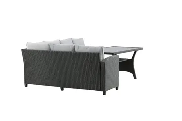 Bentwood Loungesofa 5-sits - Sort/Grå - Havemøbler - Loungemøbler - Sofagrupper udendørs