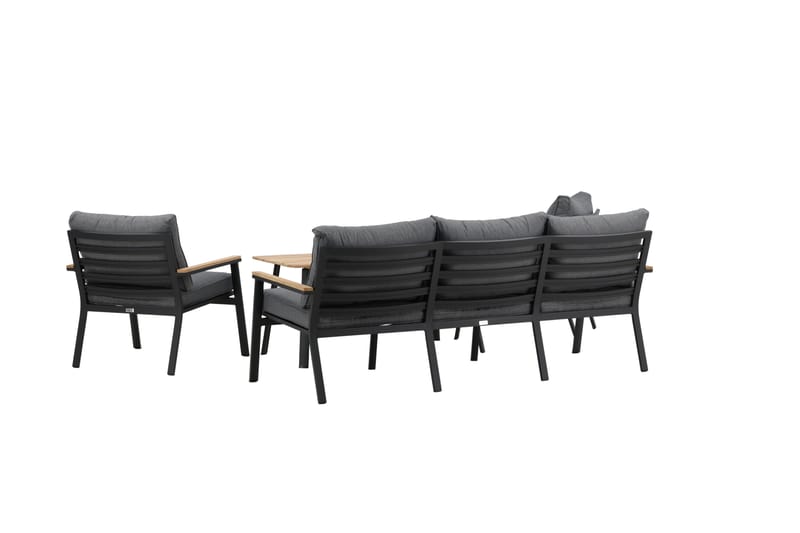 Brasilia Loungesæt Sort - Venture Home - Have - Udendørs miljø - Altan & terrasse - Altanmøbler