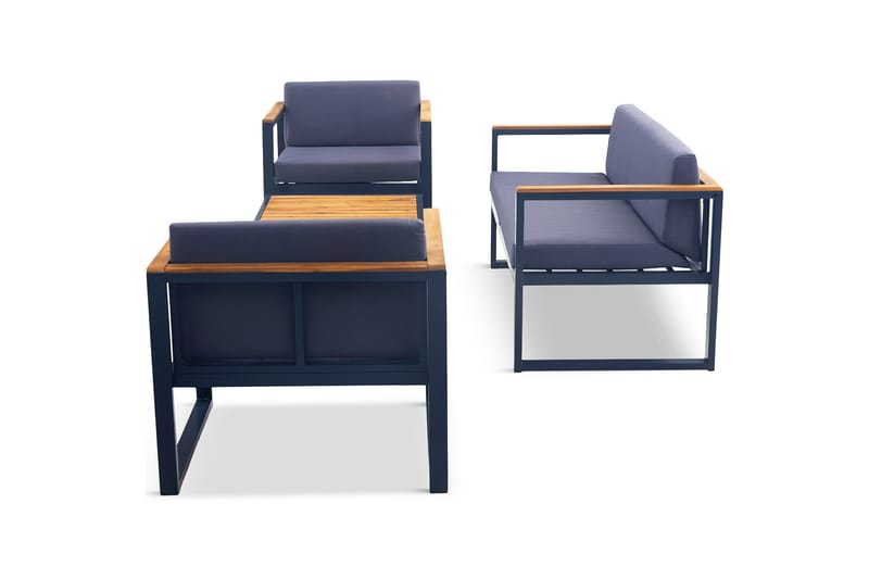 Dalarö Loungesæt 4-sæder Blå - Lyfco - Have - Udendørs miljø - Altan & terrasse - Altanmøbler