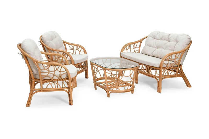 Gimli Loungegruppe, Ægte Rattan