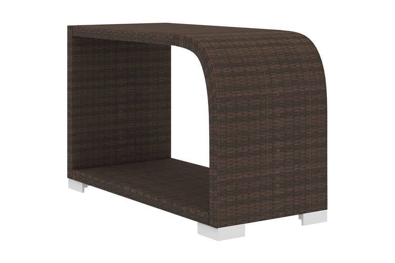 Haveloungesæt 10 Dele Med Hynder Polyrattan Brun - Have - Udendørs miljø - Altan & terrasse - Altanmøbler