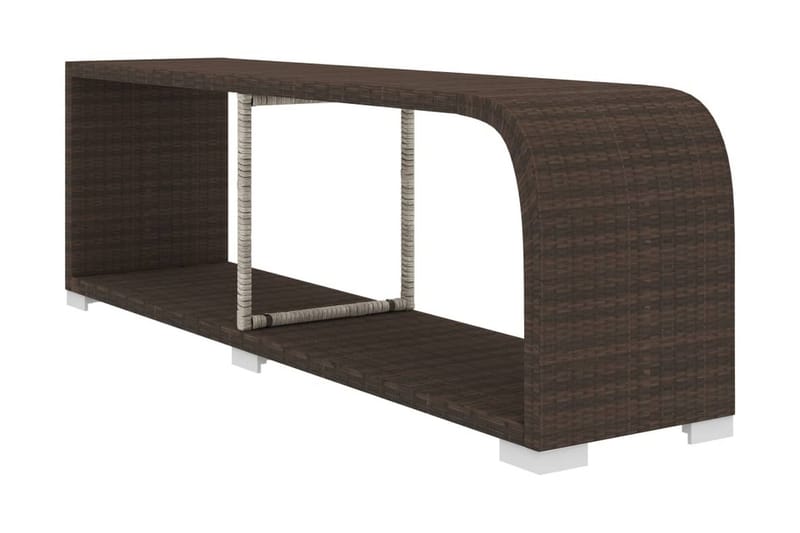 Haveloungesæt 10 Dele Med Hynder Polyrattan Brun - Have - Udendørs miljø - Altan & terrasse - Altanmøbler