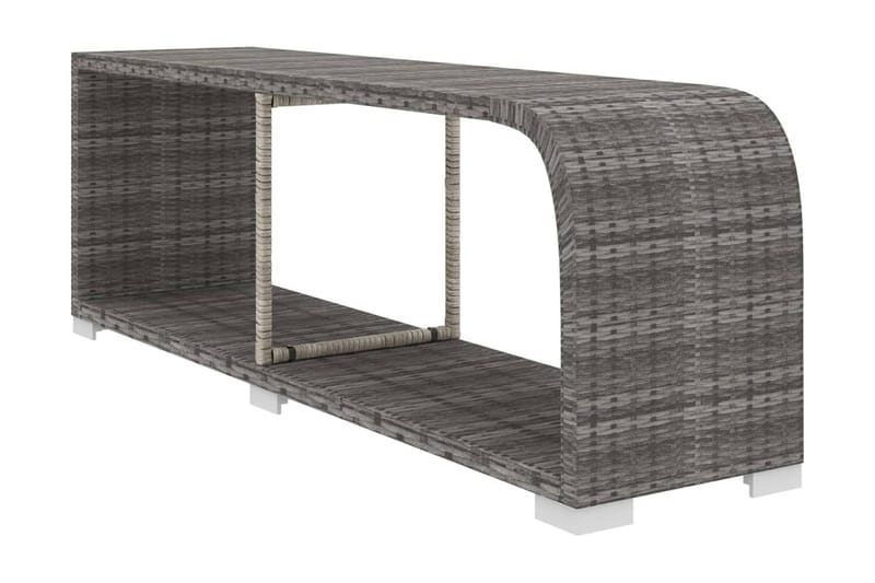 Haveloungesæt 10 Dele Med Hynder Polyrattan Grå - Have - Udendørs miljø - Altan & terrasse - Altanmøbler