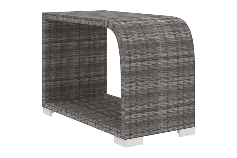 Haveloungesæt 10 Dele Med Hynder Polyrattan Grå - Have - Udendørs miljø - Altan & terrasse - Altanmøbler
