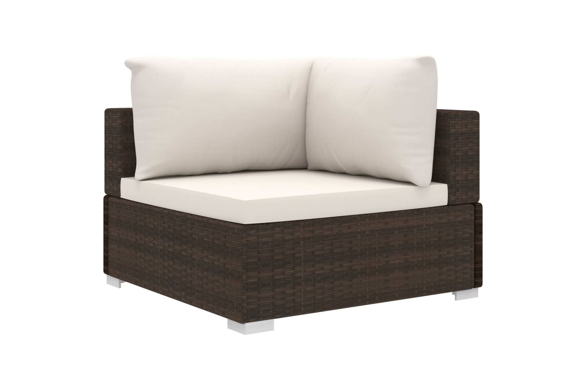 Haveloungesæt 11 Dele Med Hynder Polyrattan Brun - Have - Udendørs miljø - Altan & terrasse - Altanmøbler