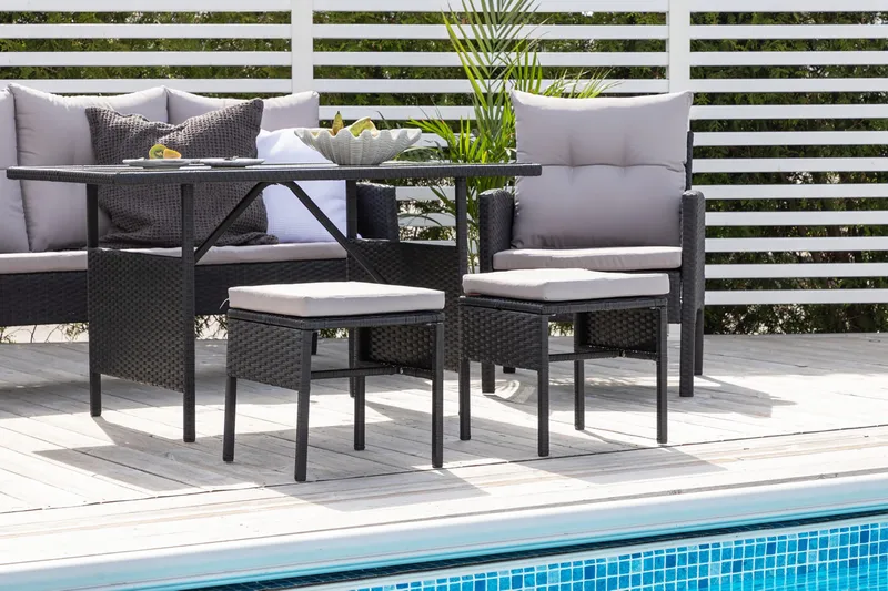 Knock loungegruppe til udendørs brug - Sort - Have - Udendørs miljø - Altan & terrasse - Altanmøbler