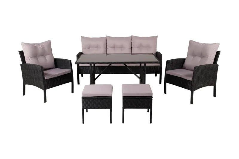 Knock loungegruppe til udendørs brug - Sort - Have - Udendørs miljø - Altan & terrasse - Altanmøbler