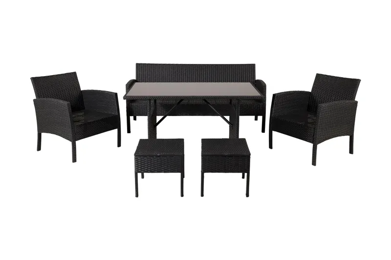 Knock loungegruppe til udendørs brug - Sort - Have - Udendørs miljø - Altan & terrasse - Altanmøbler