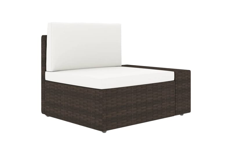 Loungesæt Til Haven 10 Dele Polyrattan Brun - Brun - Have - Udendørs miljø - Altan & terrasse - Altanmøbler