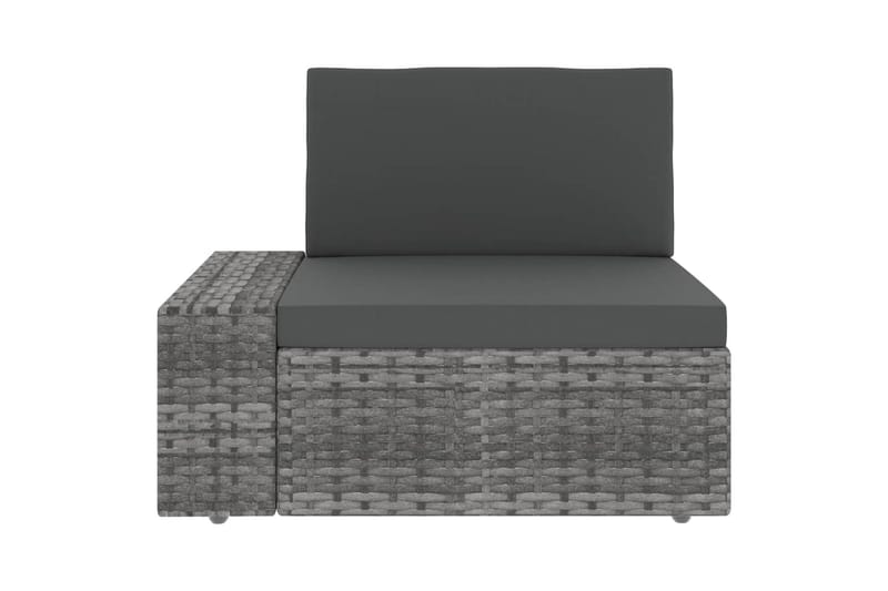 Loungesæt Til Haven 10 Dele Polyrattan Grå - Grå - Have - Udendørs miljø - Altan & terrasse - Altanmøbler