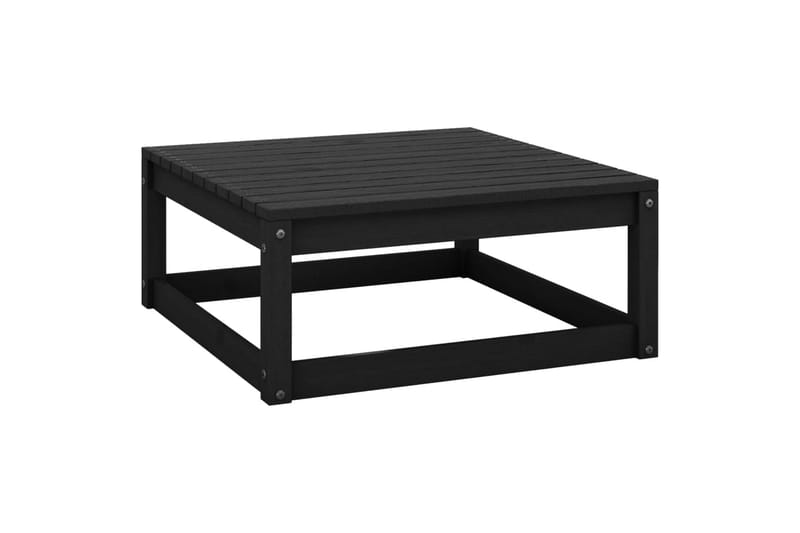 loungesæt til haven 3 dele massivt fyrretræ sort - Sort - Have - Udendørs miljø - Altan & terrasse - Altanmøbler