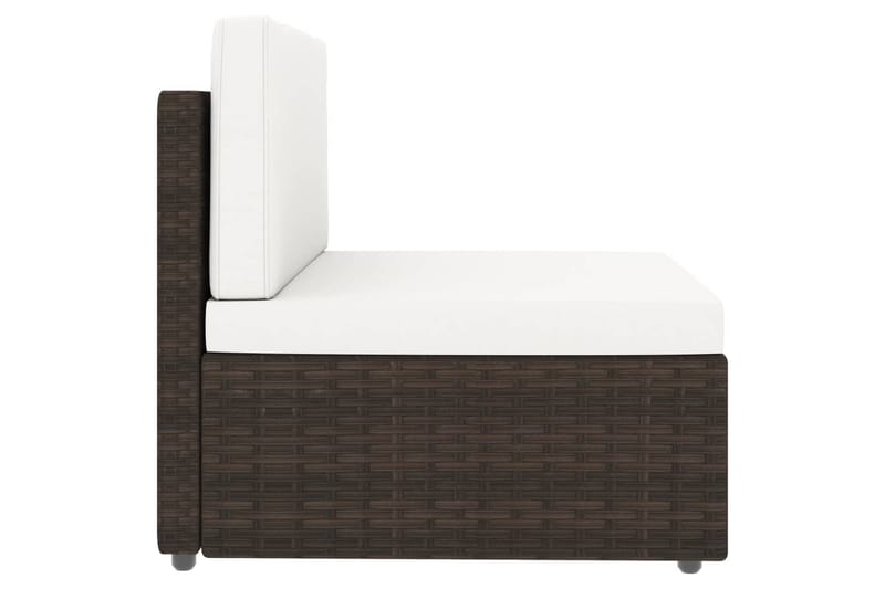 Loungesæt Til Haven 7 Dele Polyrattan Brun - Brun - Have - Udendørs miljø - Altan & terrasse - Altanmøbler