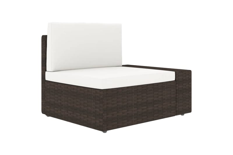 Loungesæt Til Haven 9 Dele Polyrattan Brun - Brun - Have - Udendørs miljø - Altan & terrasse - Altanmøbler