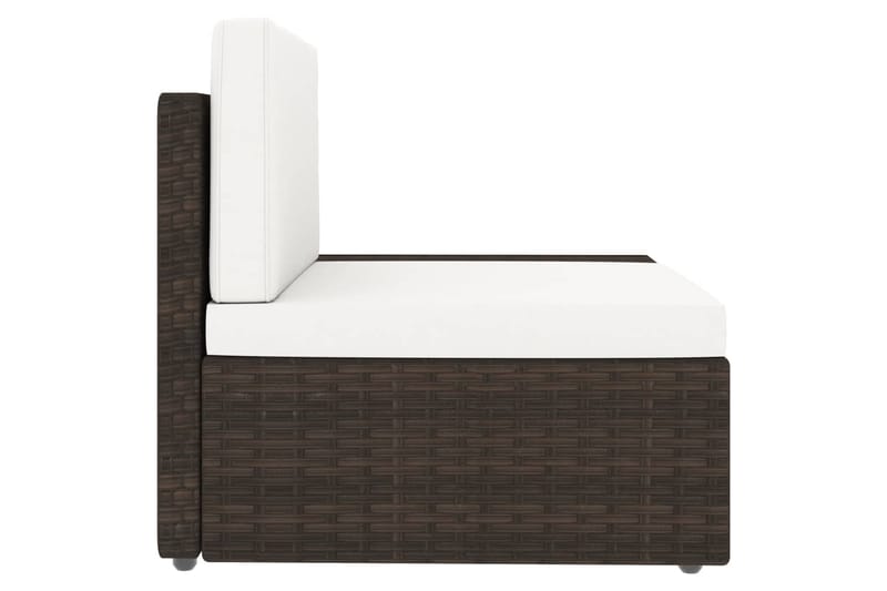 Loungesæt Til Haven 9 Dele Polyrattan Brun - Brun - Have - Udendørs miljø - Altan & terrasse - Altanmøbler