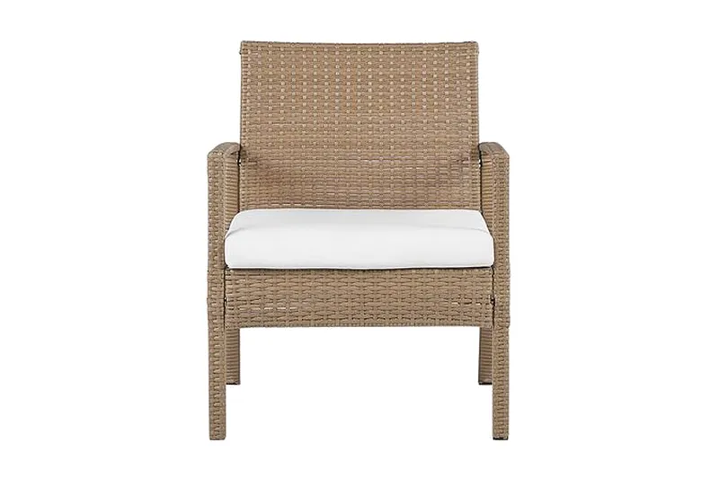 Loungesæt til udendørs brug 4-personers polyrattan lysebrun MARSALA - Træ/natur - Have - Udendørs miljø - Altan & terrasse - Altanmøbler