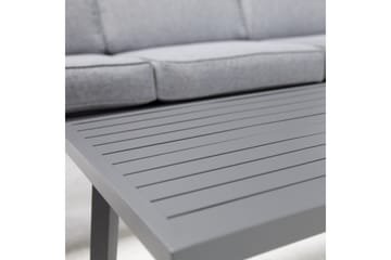 Møbelsæt CASPER bord sofa og 2 stole Mørkegrå - Havemøbler - Loungemøbler - Sofagrupper udendørs