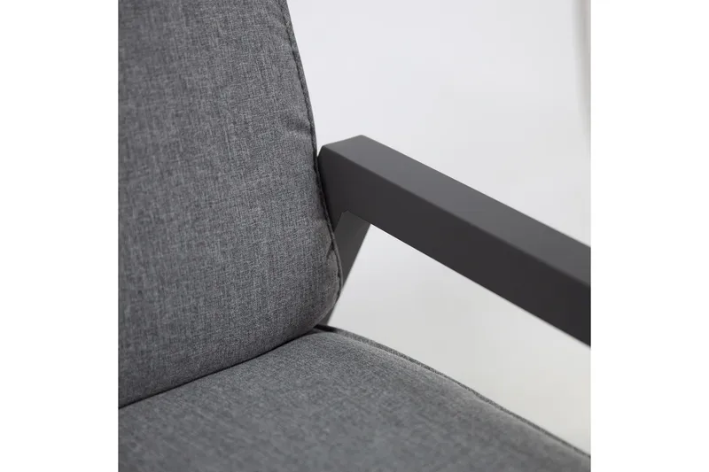 Møbelsæt CASPER bord sofa og 2 stole Mørkegrå - Have - Udendørs miljø - Altan & terrasse - Altanmøbler