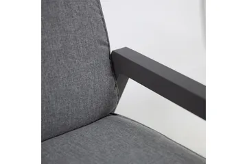 Møbelsæt CASPER bord sofa og 2 stole Mørkegrå - Havemøbler - Loungemøbler - Sofagrupper udendørs