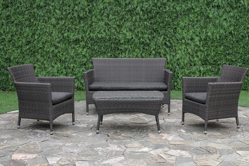 Møbelsæt WATERS bord sofa og 2 stole - Have - Udendørs miljø - Altan & terrasse - Altanmøbler
