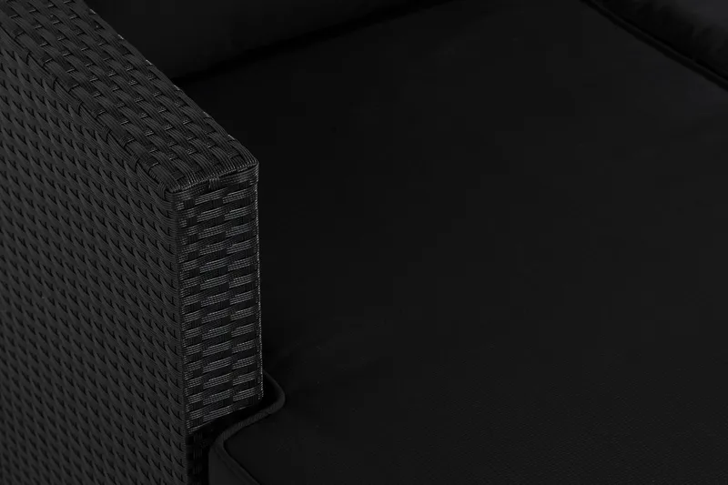 Mendoza 4-personers Sofagruppe - Sort / Sorte puder - Have - Udendørs miljø - Altan & terrasse - Altanmøbler