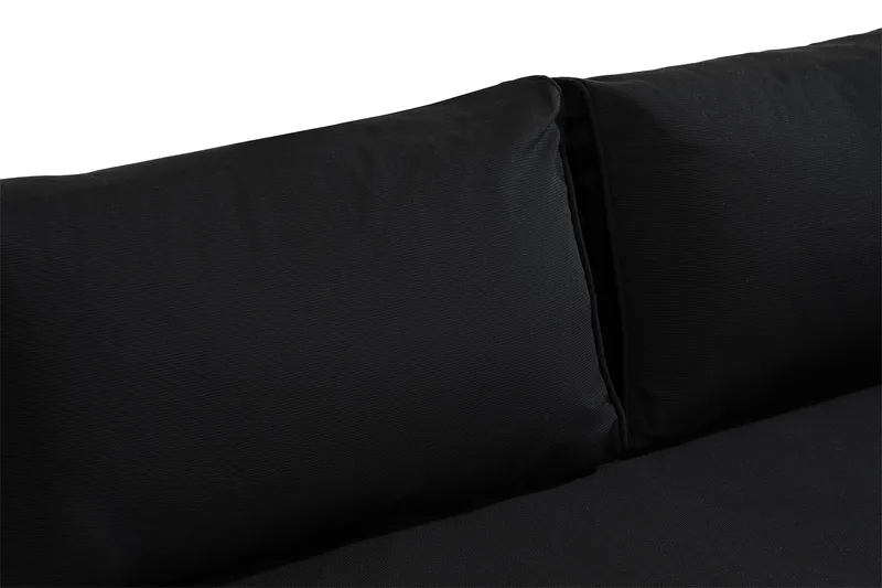 Mendoza 4-personers Sofagruppe - Sort / Sorte puder - Have - Udendørs miljø - Altan & terrasse - Altanmøbler