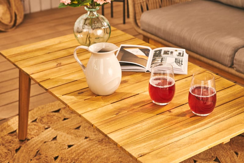 Morocco Sofagruppe - Akacie/Brun/Beige - Have - Udendørs miljø - Altan & terrasse - Altanmøbler
