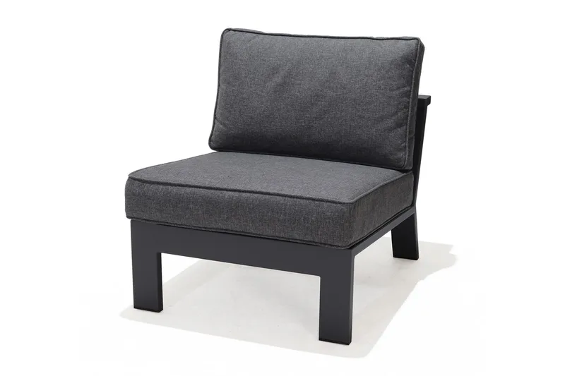 Palau Lænestol med Fodskammel - Grå - Havemøbler - Loungemøbler - Loungestol udendørs