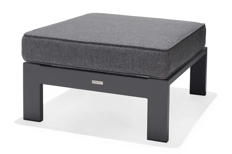 Palau Lænestol med Fodskammel - Grå - Havemøbler - Loungemøbler - Loungestol udendørs