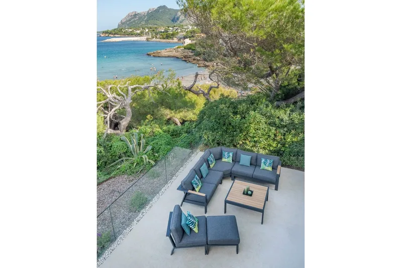 Palau Loungesæt 5-pers - Træ / gr å - Have - Udendørs miljø - Altan & terrasse - Altanmøbler