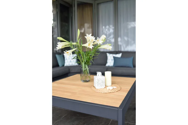 Palau Loungesæt 5-pers - Træ / grå - Have - Udendørs miljø - Altan & terrasse - Altanmøbler