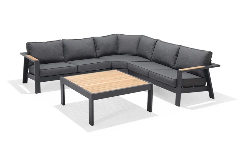 Palau Loungesæt 5-pers, Træ / grå