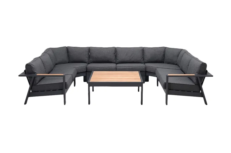 Palau Loungesæt 8-Pers., Træ/Grå
