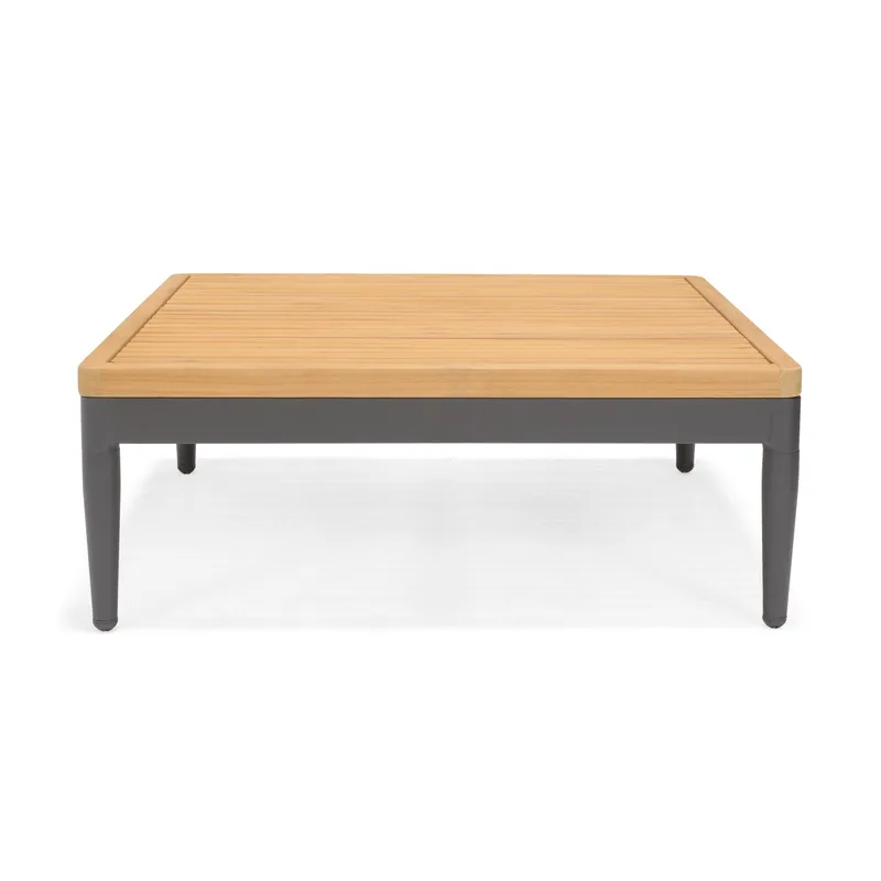 TOPAZ Sæt Daybed + 2-personers sofa + sofabord 73 cm - Magnesiumgrå - Have - Udendørs miljø - Altan & terrasse - Altanmøbler