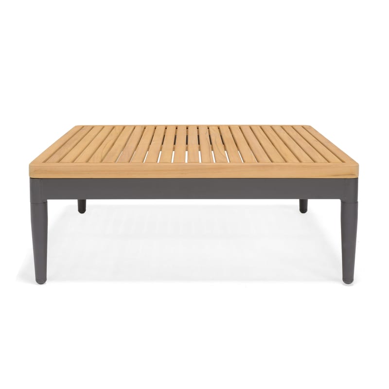 TOPAZ Sæt Daybed + 2-personers sofa + sofabord 73 cm - Magnesiumgrå - Have - Udendørs miljø - Altan & terrasse - Altanmøbler