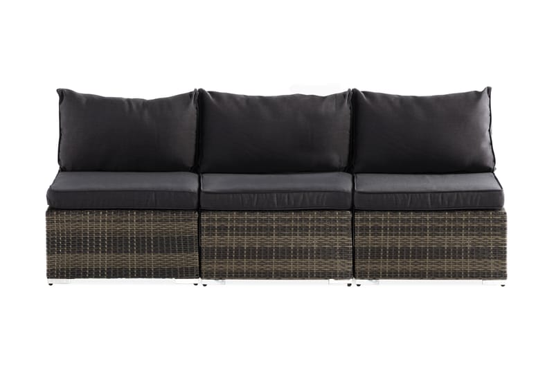 Wisconsin Loungesofa 3-Pers. uden Armlæn - Grå - Have - Udendørs miljø - Altan & terrasse - Altanmøbler