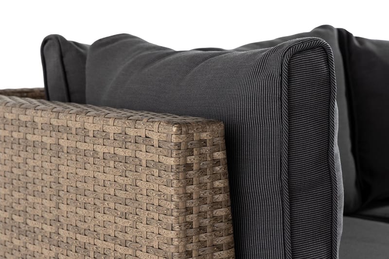Wisconsin Premium Loungesæt 5-Pers. - Glas/Polyrattan/Sand - Have - Udendørs miljø - Altan & terrasse - Altanmøbler