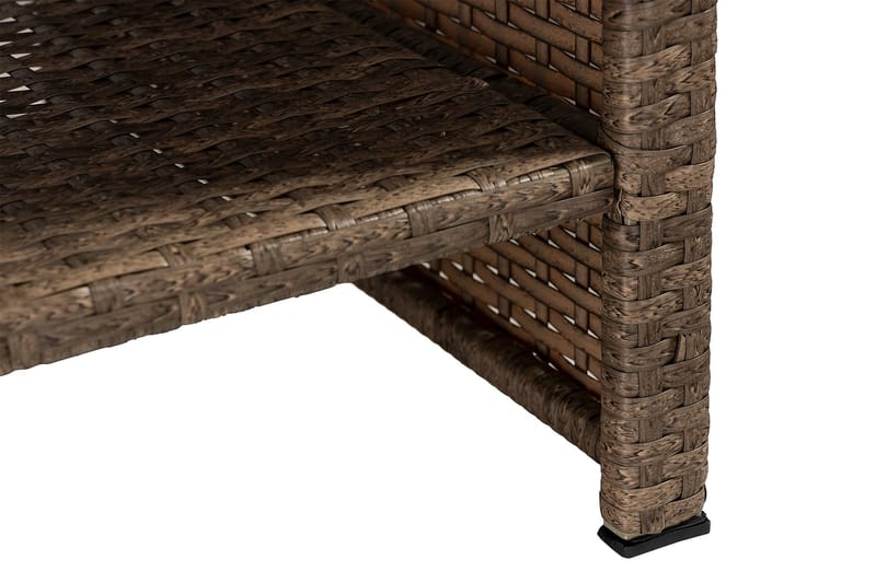 Wisconsin Premium Loungesæt 5-Pers. - Glas/Polyrattan/Sand - Have - Udendørs miljø - Altan & terrasse - Altanmøbler