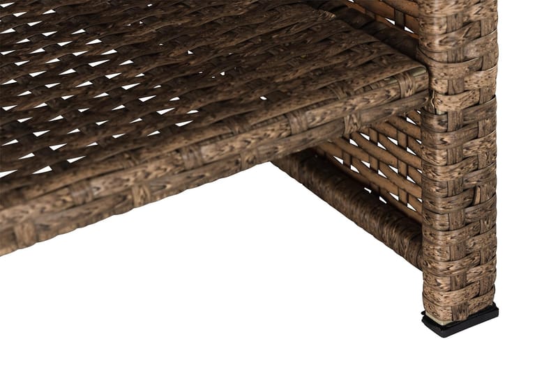 Wisconsin Premium Loungesæt 4-Pers. - Glas/Polyrattan/Sand - Have - Udendørs miljø - Altan & terrasse - Altanmøbler