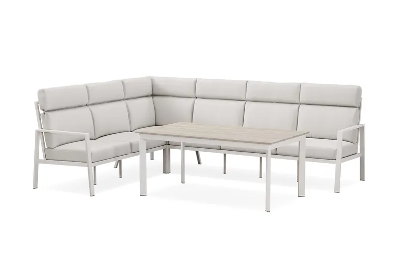 Ariany hjørnesofagruppe til udendørs brug, Beige
