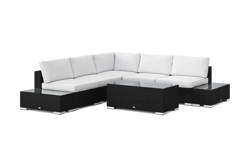 Bahamas Hjørnesofa (Vendbar) Åben Ende inkl. Endemodul 5-personers – Bord uden Hylde, undefined
