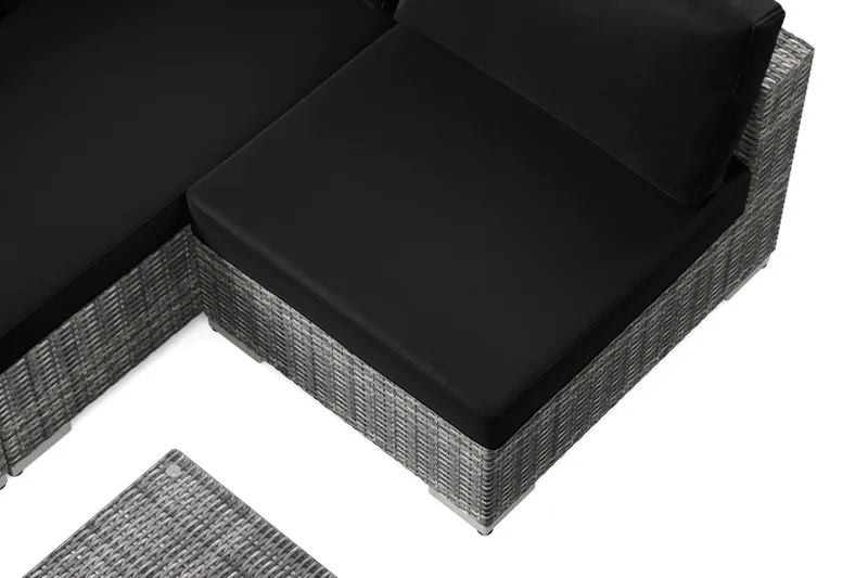 Bahamas udendørs loungegruppe 5-pers med vendbar chaiselong og bord - Grå - Have - Udendørs miljø - Altan & terrasse - Altanmøbler