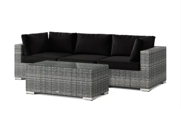 Bahamas udendørs sofa 3-pers med bord