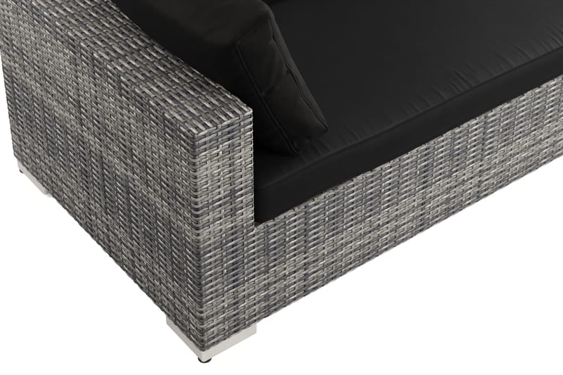 Bahamas udendørs sofa 5-pers med bord - Grå - Have - Udendørs miljø - Altan & terrasse - Altanmøbler