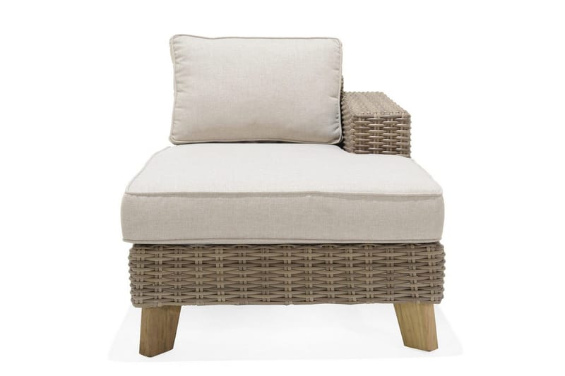 Bahamas Udendørsmøbelgruppe 2-personers & chaiselong venstre sofabord 110 cm - Mørkegrå - Have - Udendørs miljø - Altan & terrasse - Altanmøbler