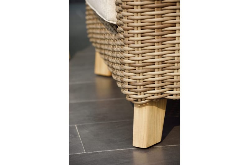 Bahamas Udendørsmøbelgruppe 2-personers & chaiselong venstre sofabord 110 cm - Mørkegrå - Have - Udendørs miljø - Altan & terrasse - Altanmøbler